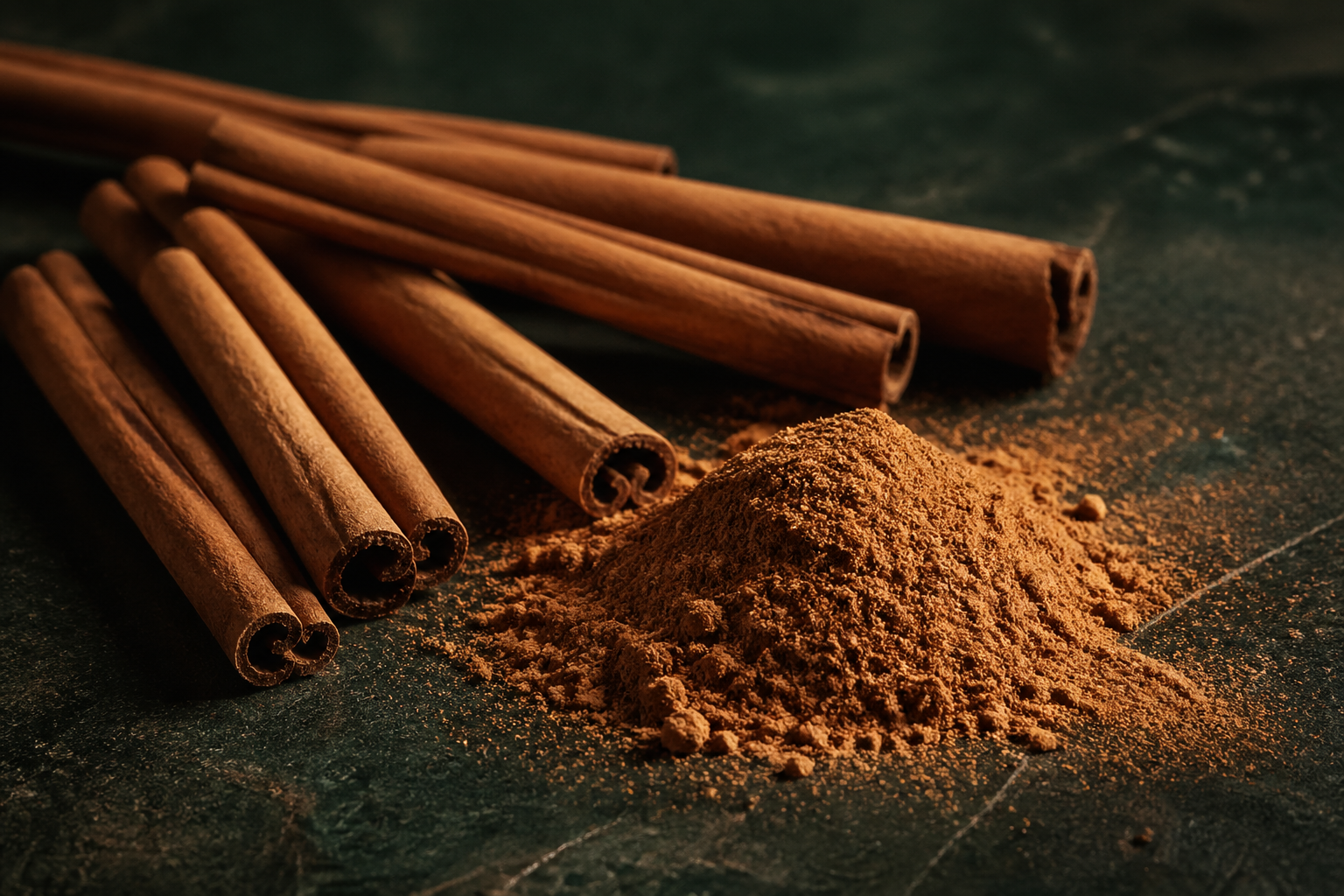 Cinnamon sticks and powder