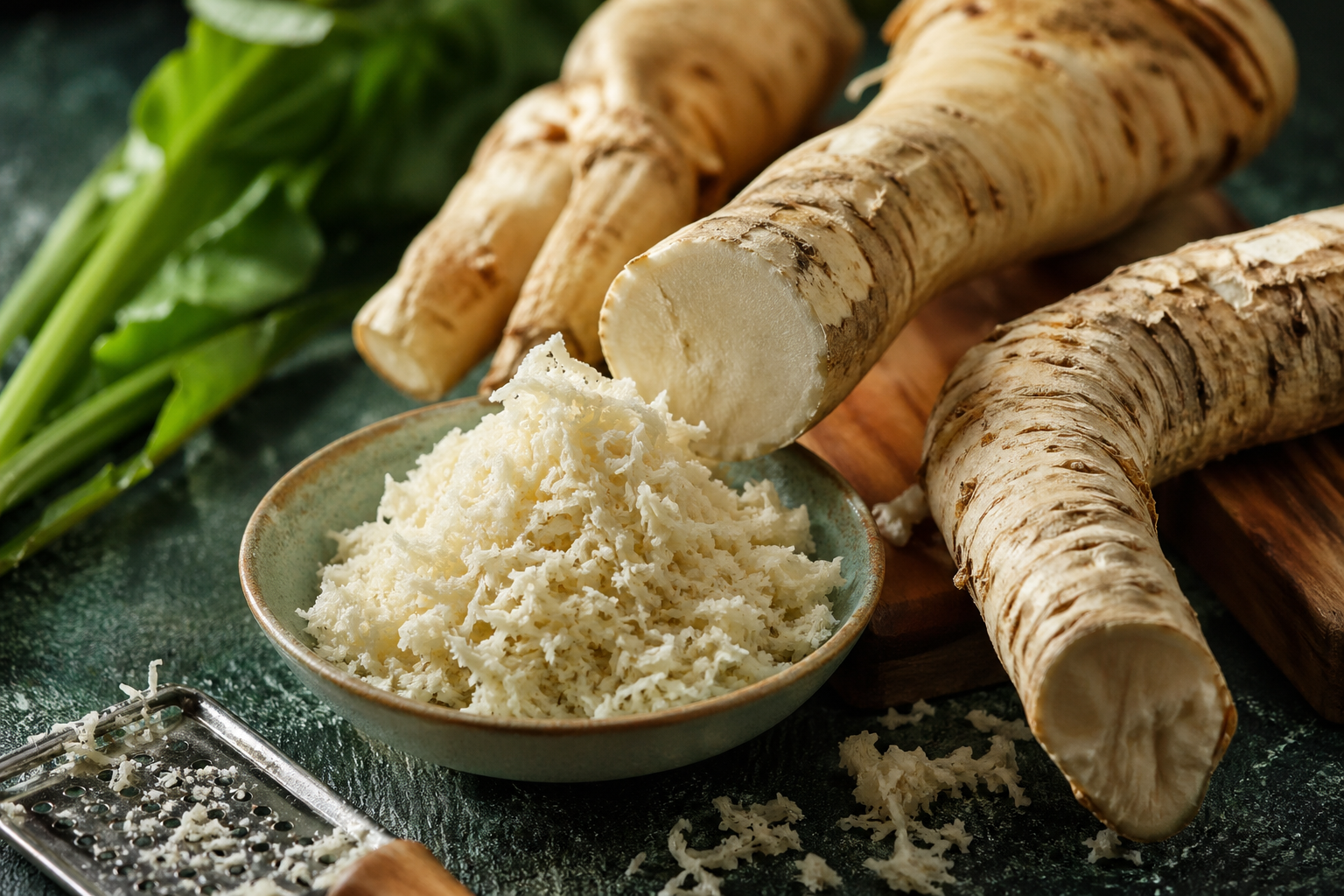 Fresh horseradish root