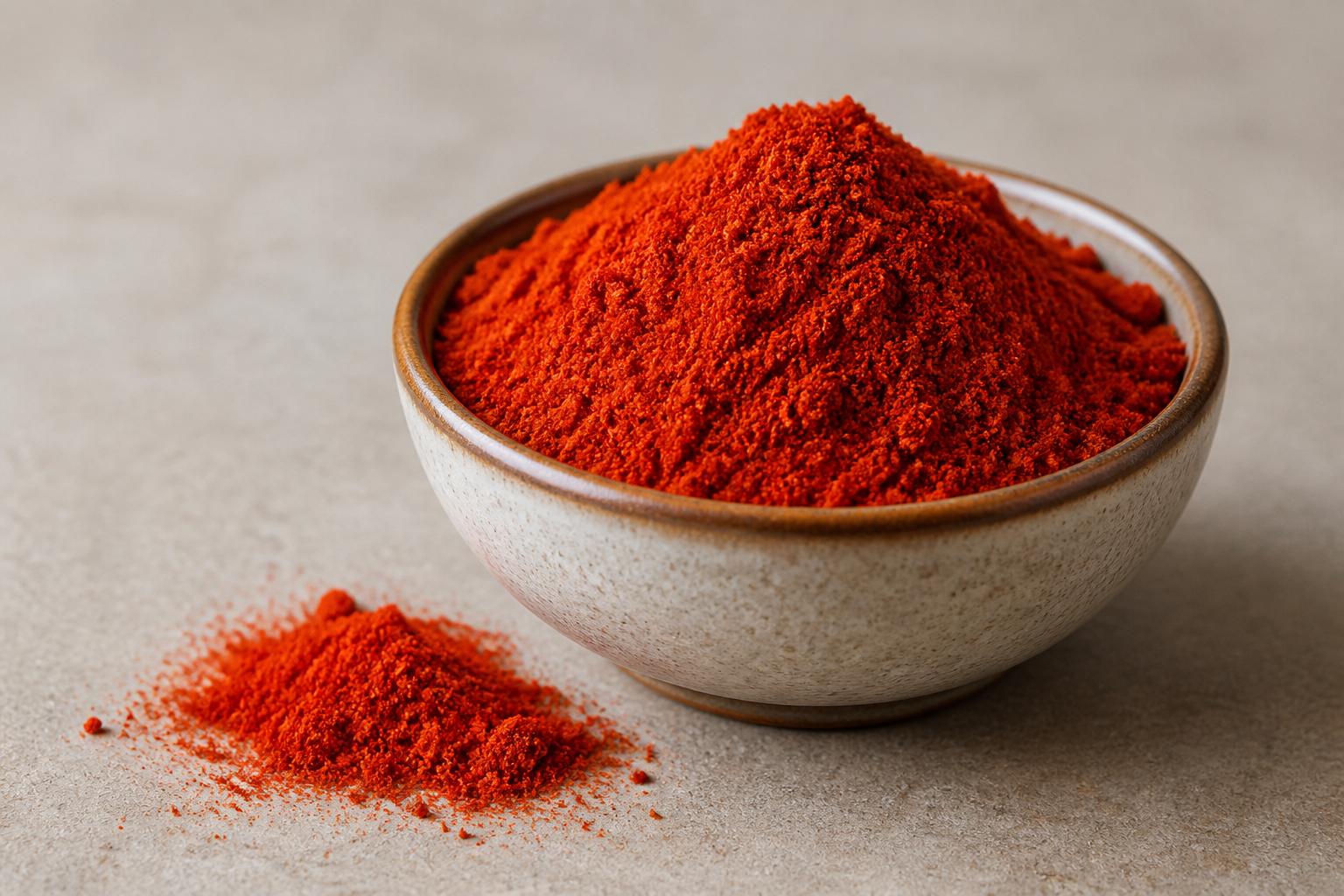 Ground paprika powder