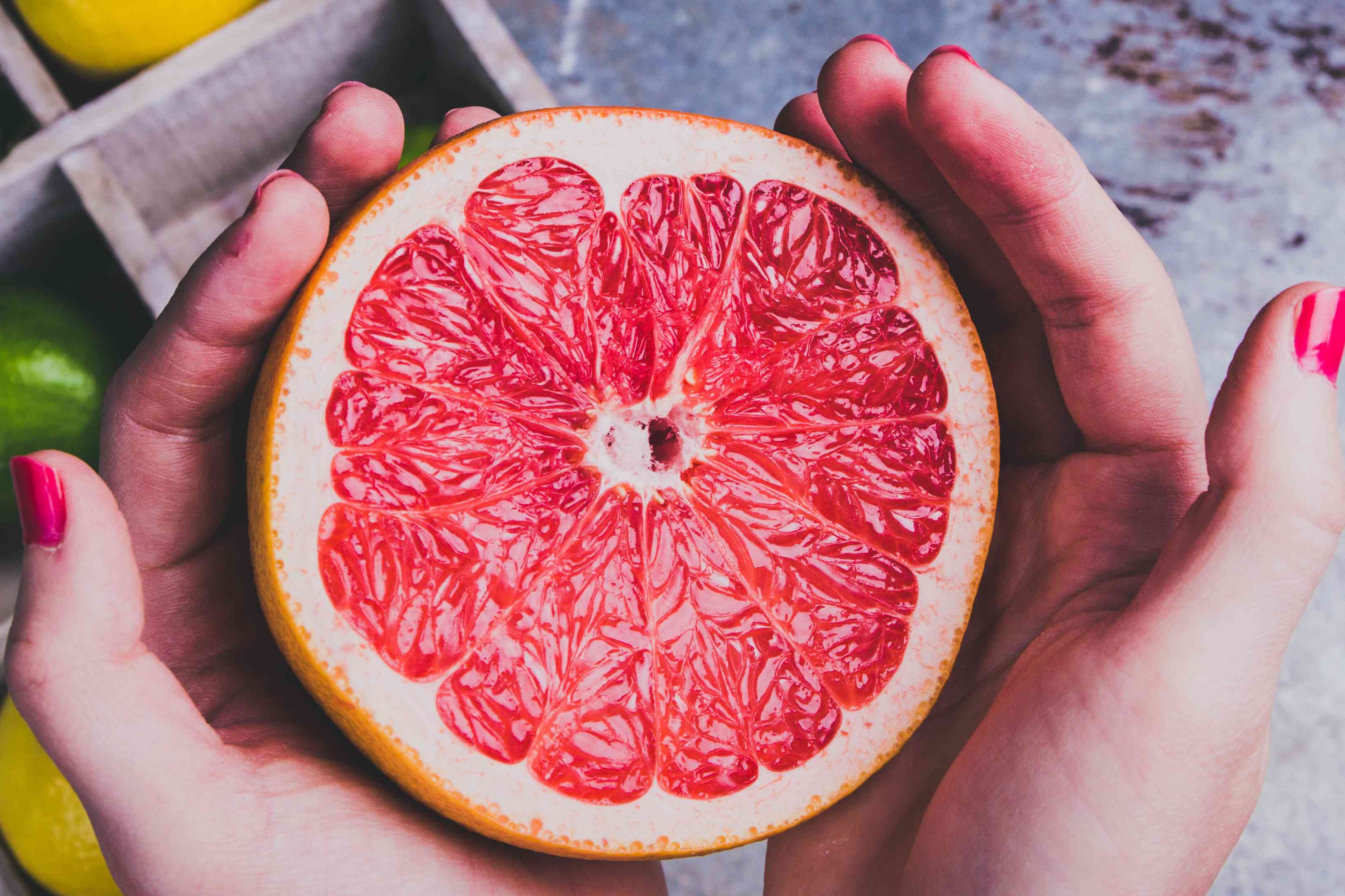 Grapefruit stock photo